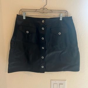 Leather skirt